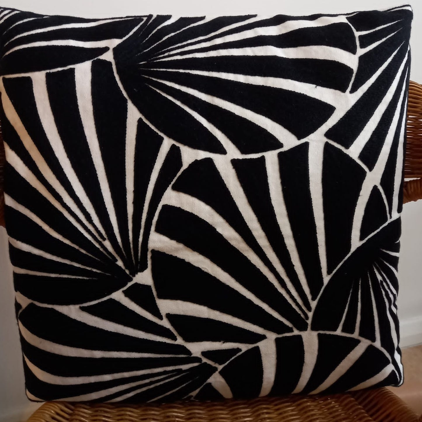 Embroidered Cushion Cover - Mono