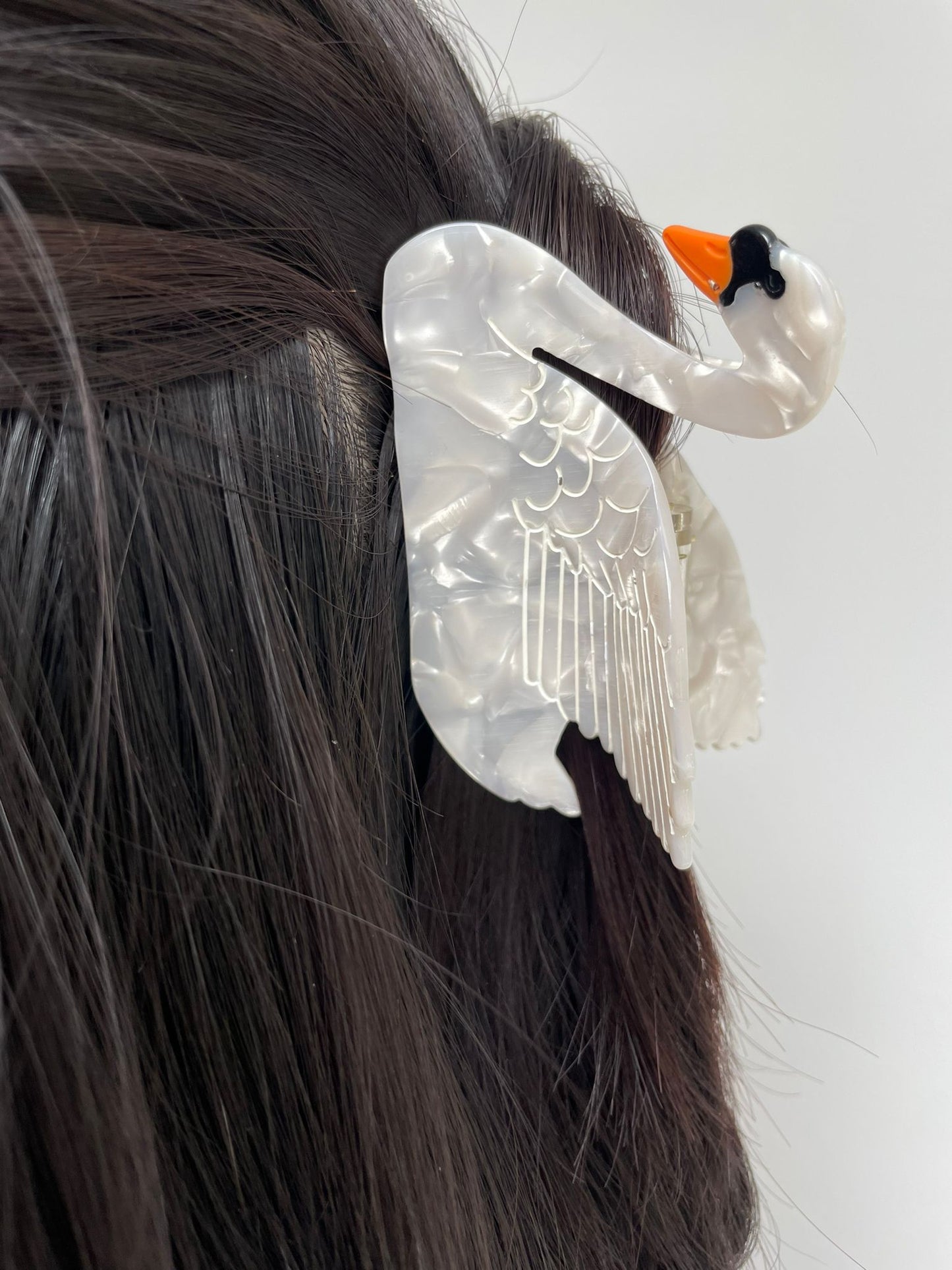 White Swan Hairclip