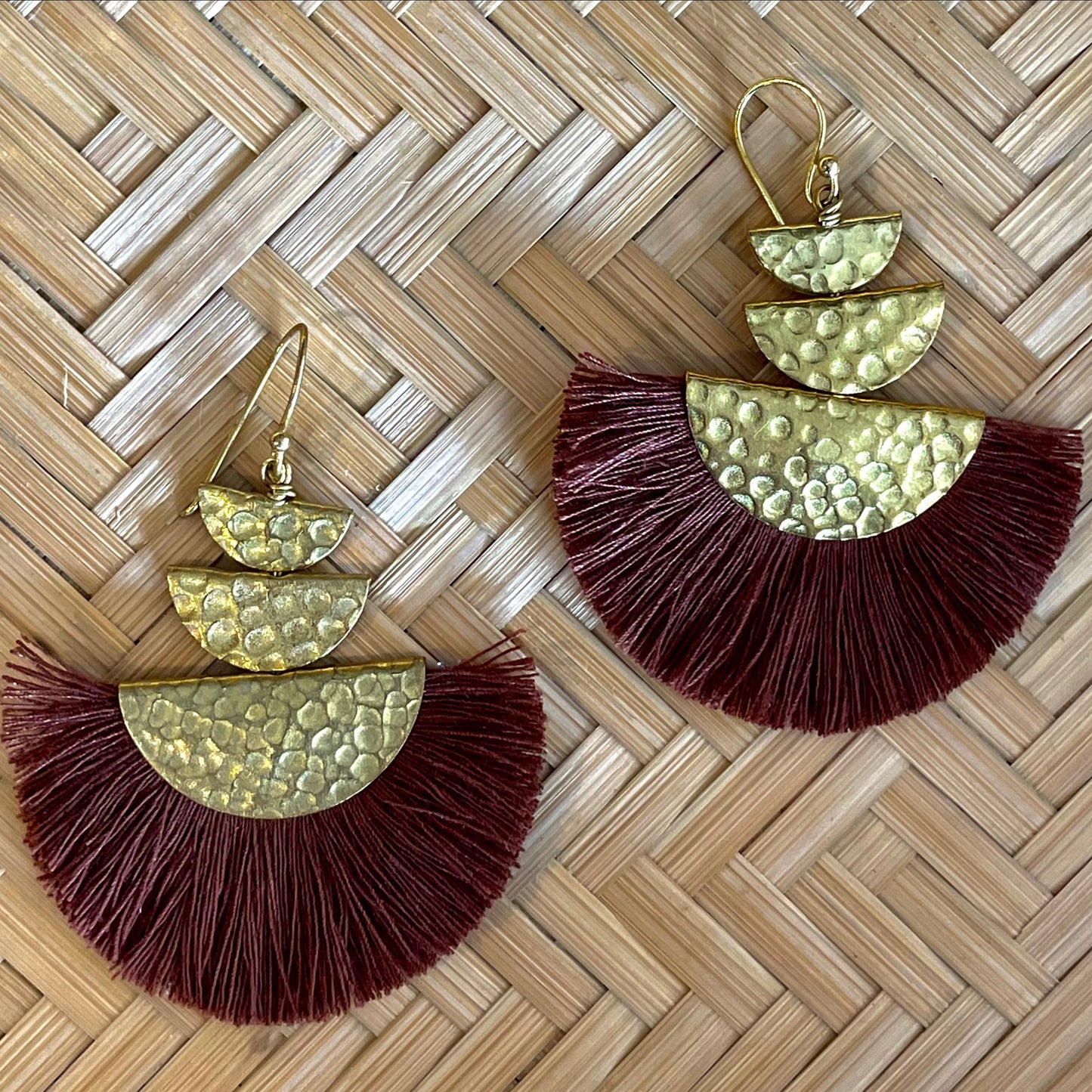 Radiant Fan Chocolate Earring