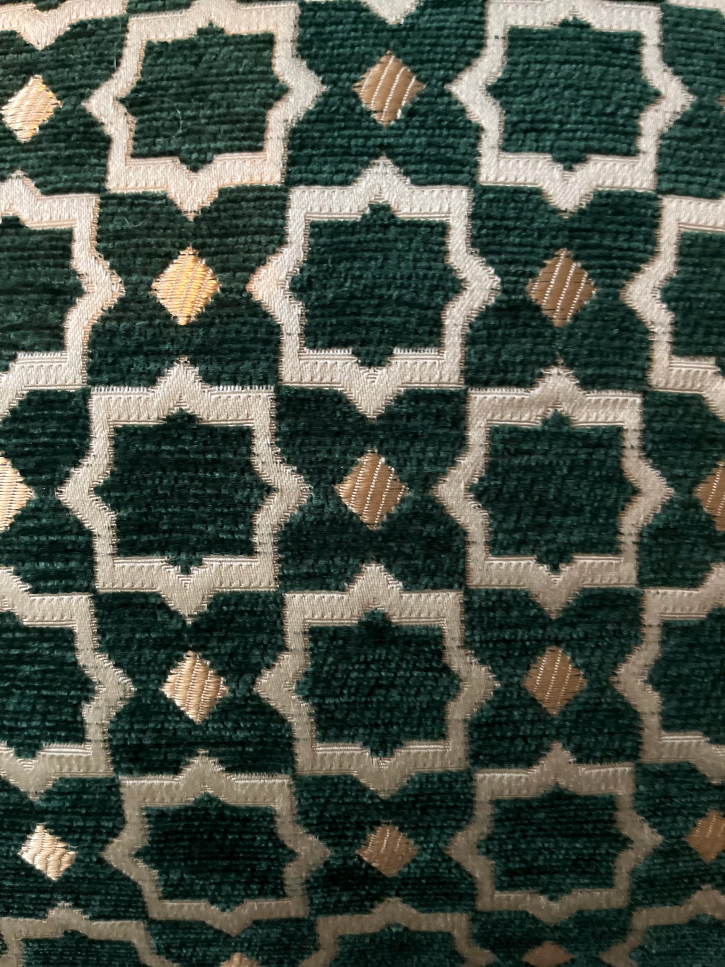 Maya Emerald Green Woven Cushion Cover