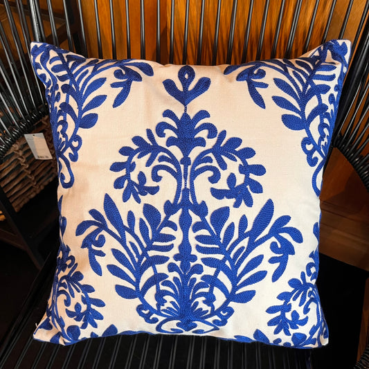 Embroidered Cushion Cover - Fleur