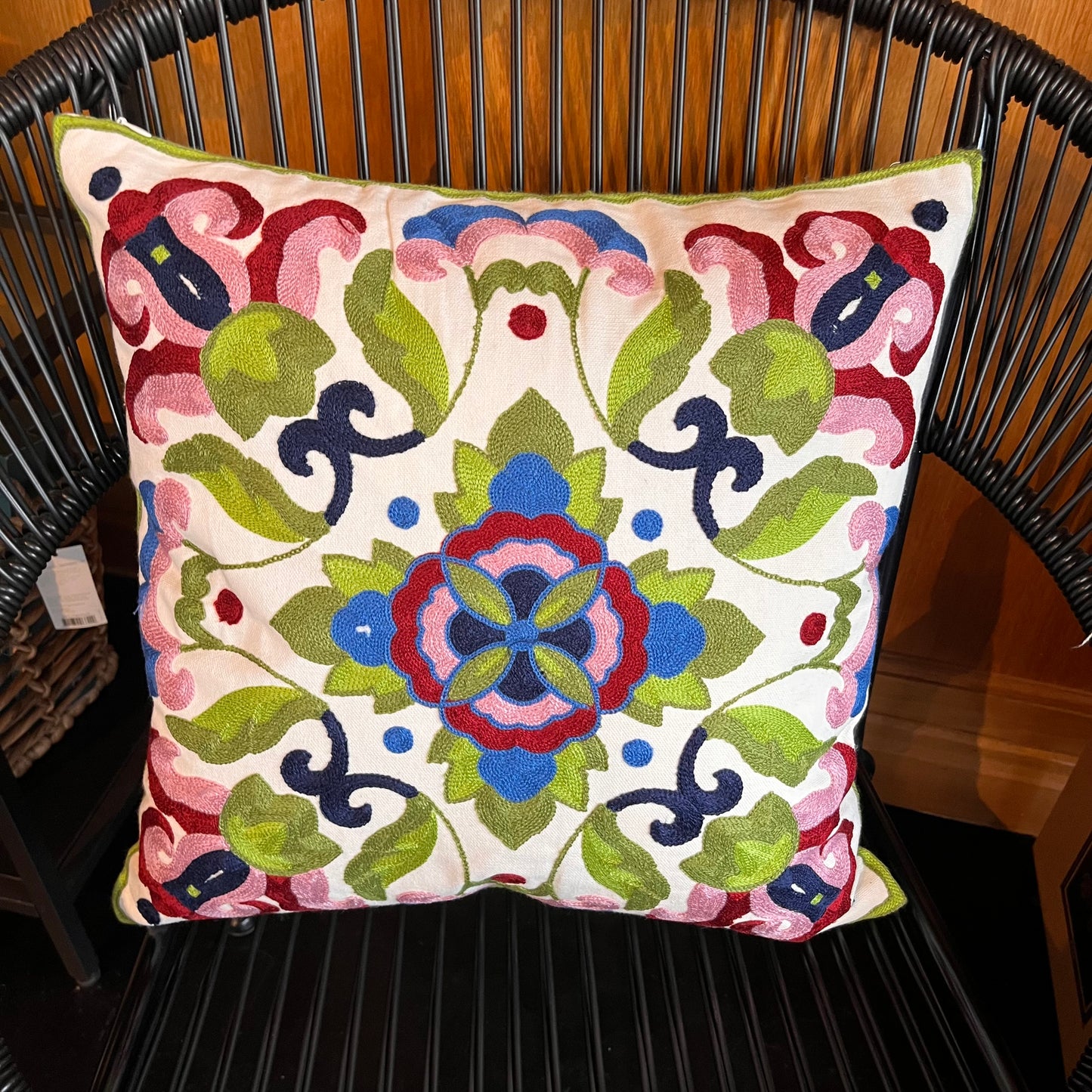 Embroidered Cushion Cover - Mia