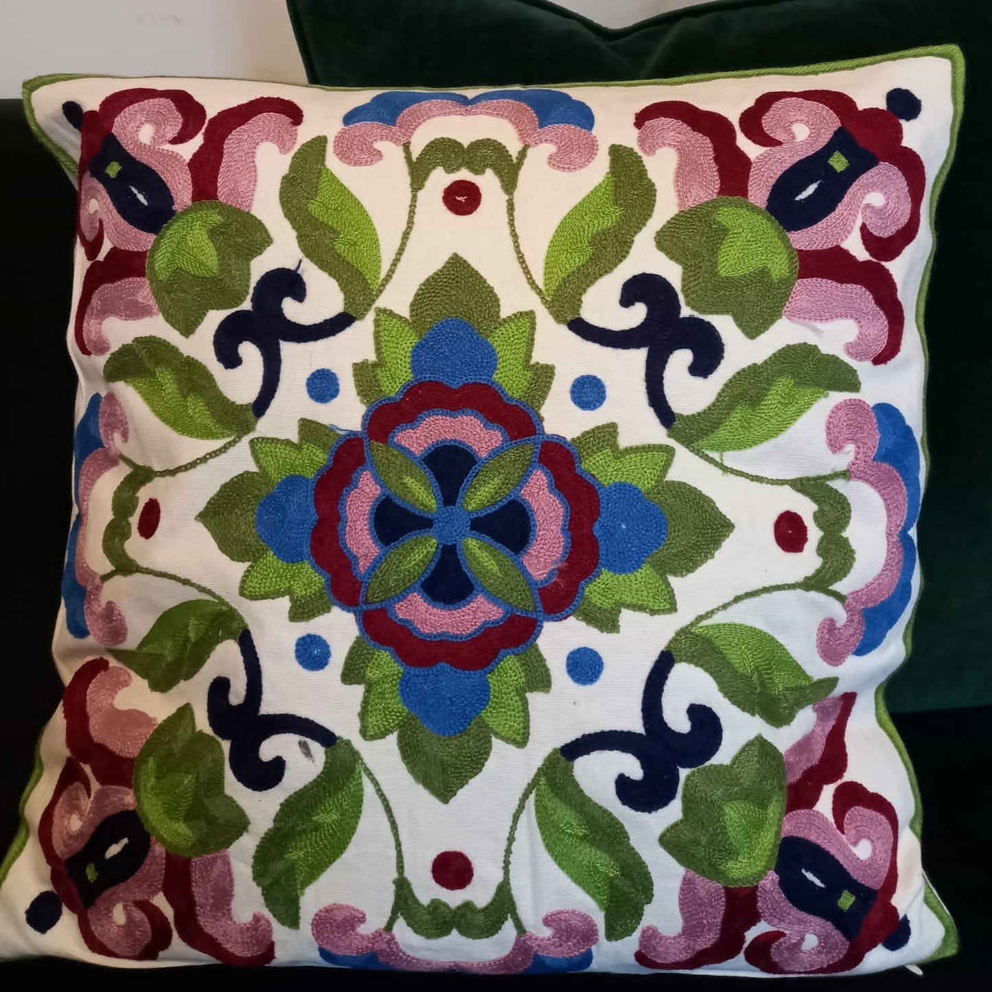 Embroidered Cushion Cover - Mia